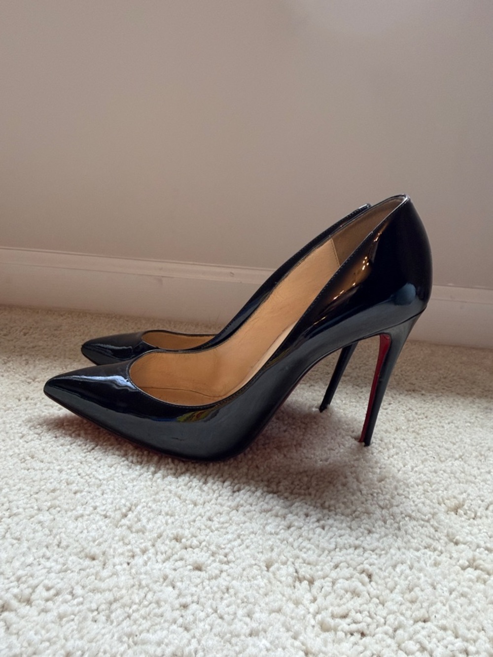 Christian Louboutin Black Patent Heels - Picture 2 of 4